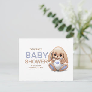 Flat Thank You Card Baby Shower