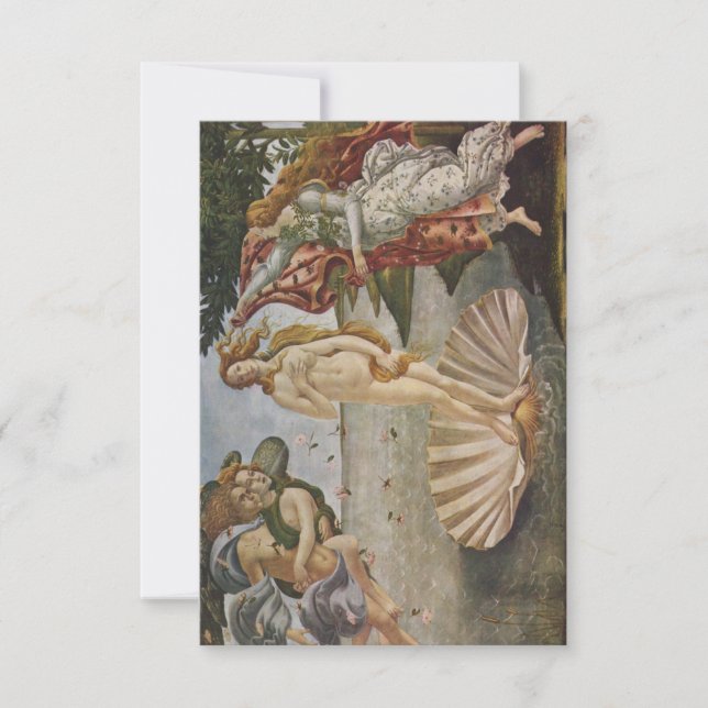 Flat Thank You Card The Birth of Venus Botticelli (Front)