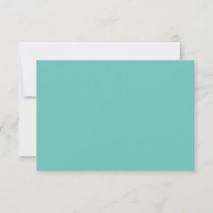 Flat Thank You Cards   Turquoise Minimalist
