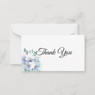 Flat Thank You Note Card