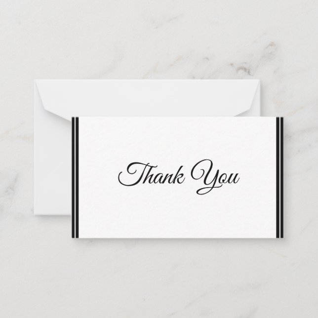 Flat Thank You Note Card (Front)