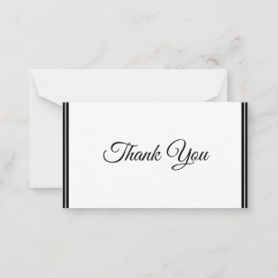 Flat Thank You Note Card