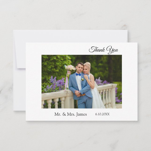 Flat Thank You Note Card (Front)