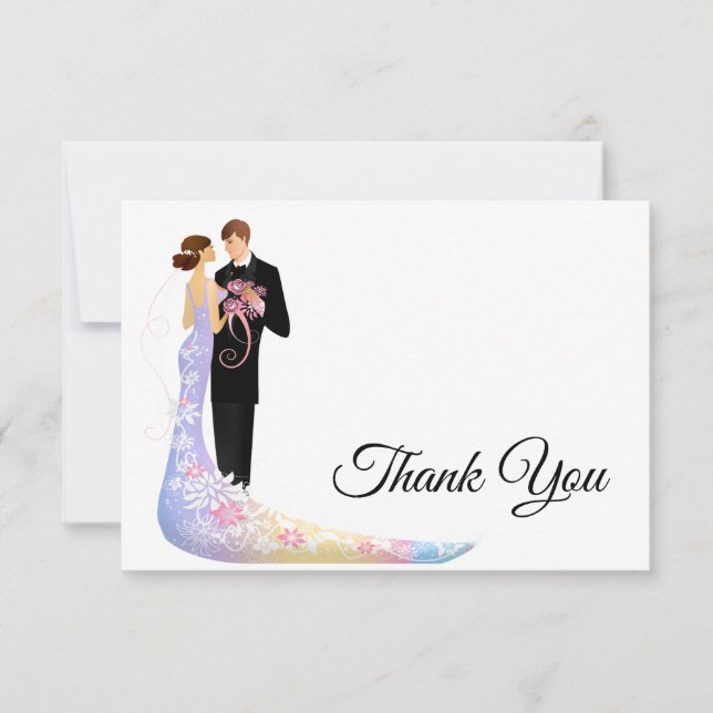 Flat Thank You Note Card (Front)