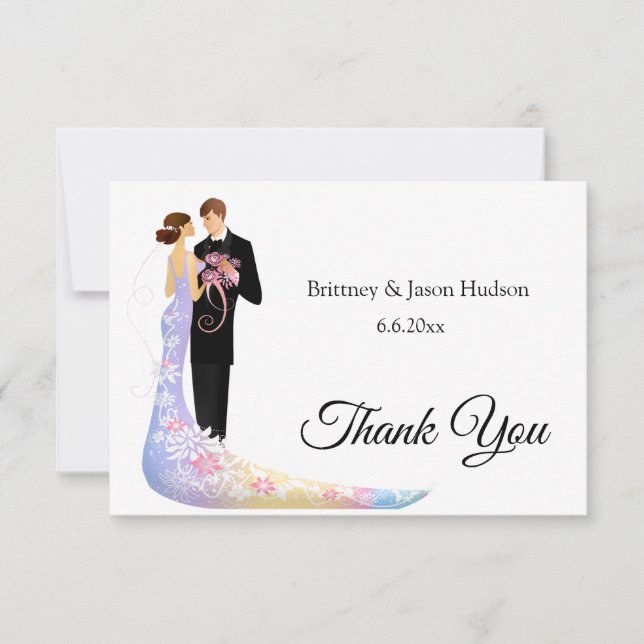 Flat Thank You Note Card (Front)