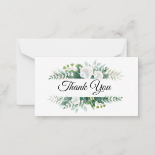 Flat Thank You Note Card