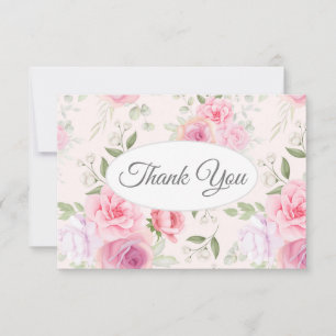 Flat Thank You Note Card