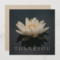 FLAT THANKYOU CARD : PINK LOTUS