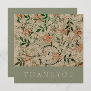 FLAT THANKYOU CARD : WILLIAM MORRIS : JASMINE