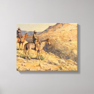 Flat-Top Riders by Edward Borein Canvas Print