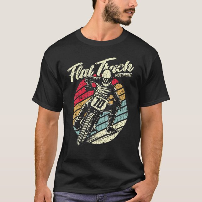 Flat Track Motorbike T-Shirt (Front)