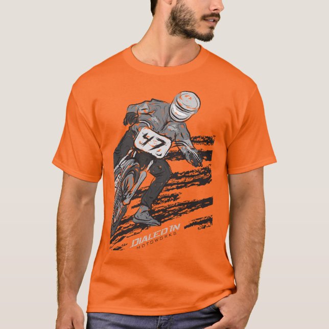 Flat Track Racing Motorcycle Shirt (Front)