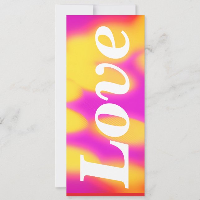 Flat Valentines day card. Card (Front)