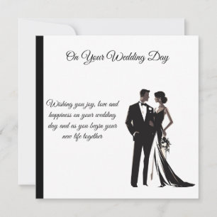 Flat Wedding Card