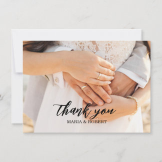 Flat Wedding Thank You Cards