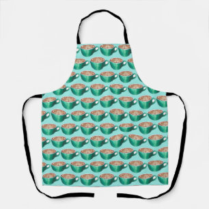 Flat White Latte Cappuccino Coffee Shop House Café Apron