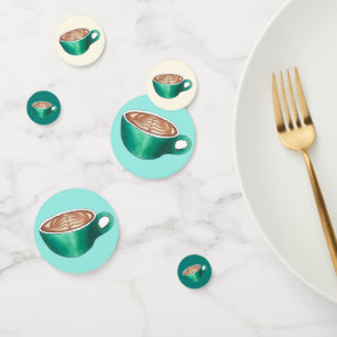 Flat White Latte Cappuccino Coffee Shop House Café Confetti