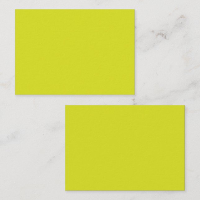 Flat Yellow Background – Back-to-School Texture Card (Front/Back)