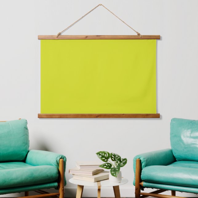 Flat Yellow Background – Back-to-School Texture Hanging Tapestry (Living Room)