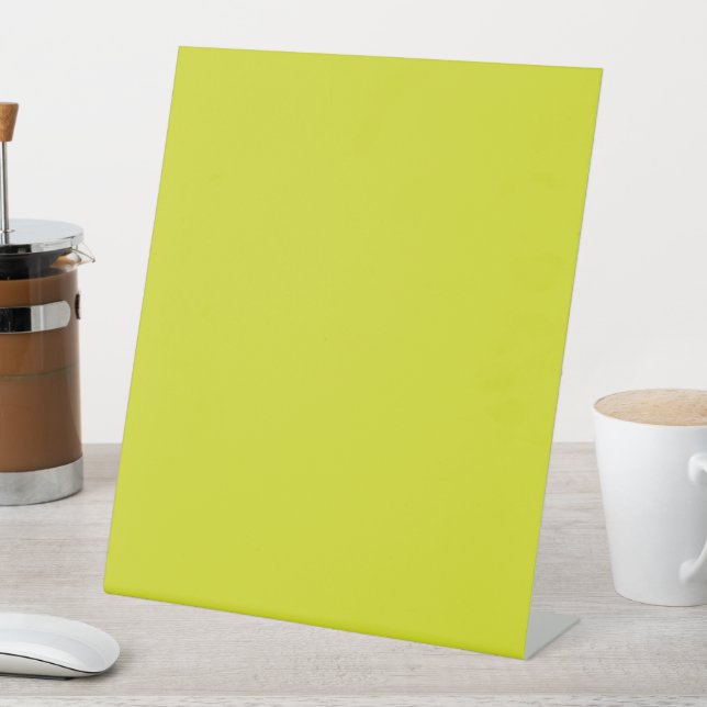 Flat Yellow Background – Back-to-School Texture Pedestal Sign (In SItu)