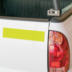 Flat Yellow Background Texture Bumper Sticker