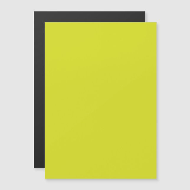 Flat Yellow Background Texture  Magnetic Invitation (Front/Back)