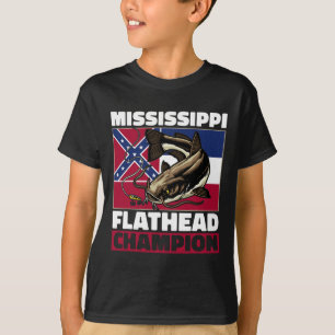 Flathead Catfish Hunting Catfishing Dad Catfish Hu T-Shirt