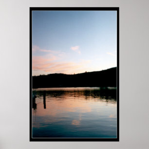 Flathead Lake at Sunset Poster