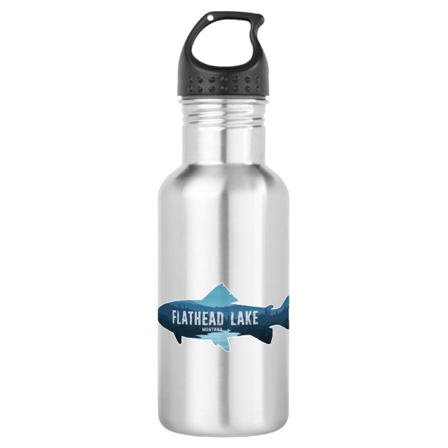 Flathead Lake Montana Fish 532 Ml Water Bottle (Front)