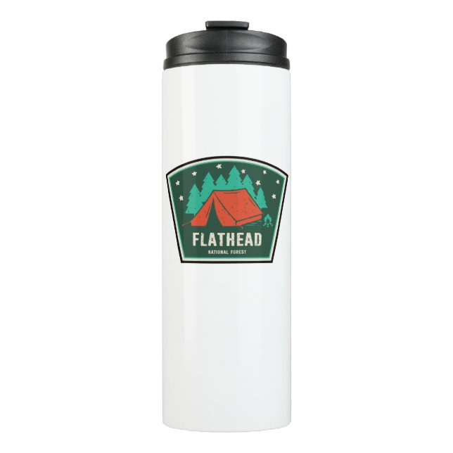 Flathead National Forest Camping Thermal Tumbler (Front)