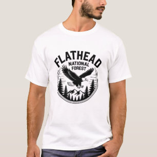 Flathead National Forest Montana Adventure Vibes T-Shirt