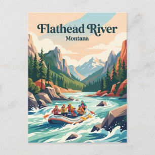 Flathead River Montana, USA Postcard