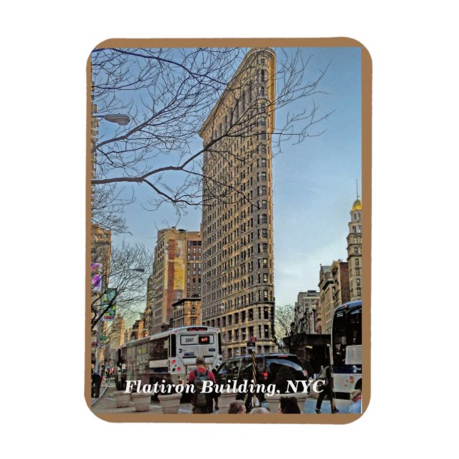 Flatiron Building Iconic Skyscraper New York City Magnet (Vertical)