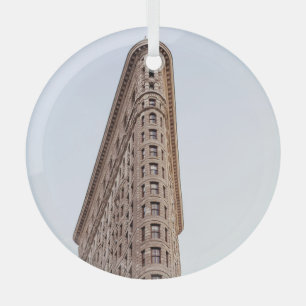 Flatiron Building New York City Glass Tree Decoration