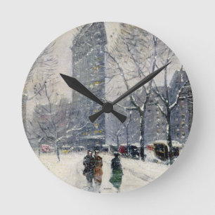 FLATIRON BUILDING NEW YORK CITY ROUND CLOCK