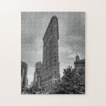 Flatiron Building, NYC Puzzle<br><div class="desc">Black and white photo of the iconic Flatiron building,  NYC.</div>