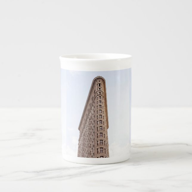 Flatiron building postcard bone china mug (Front)