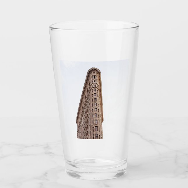 Flatiron building postcard glass (Front)
