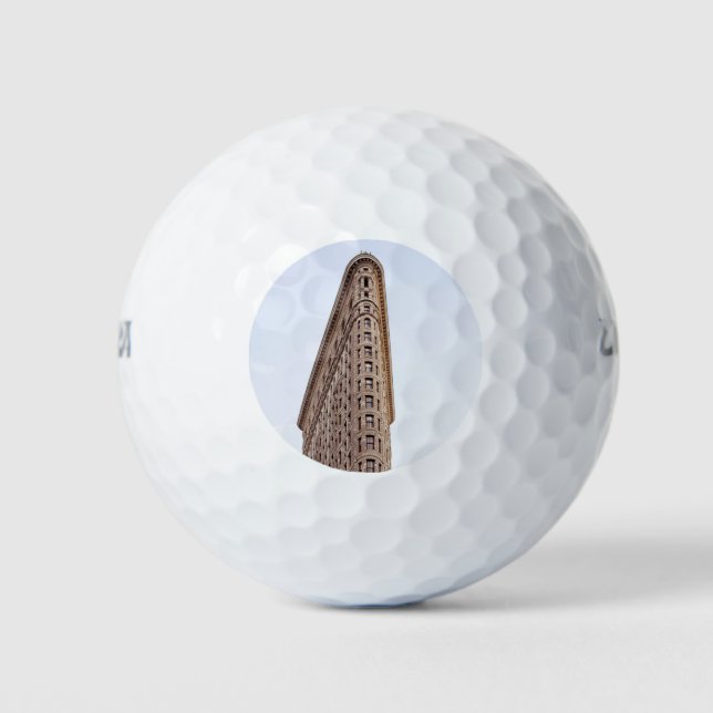 Flatiron building postcard golf balls (Front)