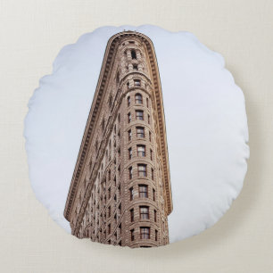 Flatiron building round cushion