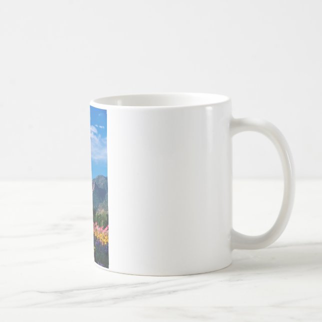 Flatirons and Flowers, Boulder Colorado Coffee Mug (Right)