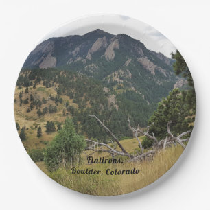 Flatirons, Boulder, Colorado - Paper Plate