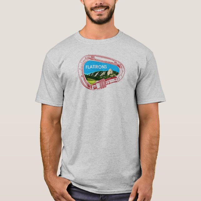 Flatirons Climbing Carabiner T-Shirt (Front)