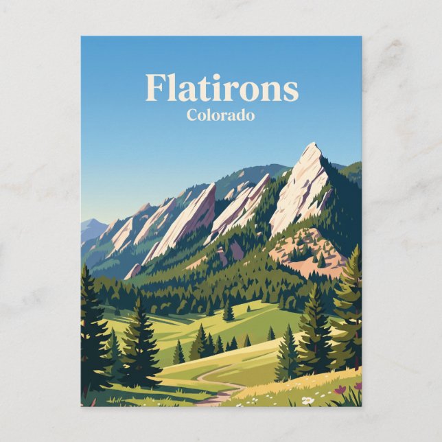 Flatirons Colorado Postcard (Front)