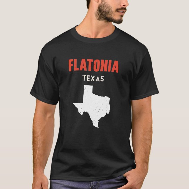 Flatonia Texas USA State America Travel Texas T-Shirt (Front)