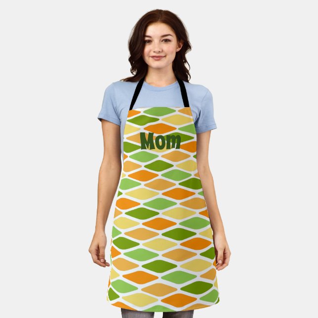 Flattened Diamonds  Apron (Worn)