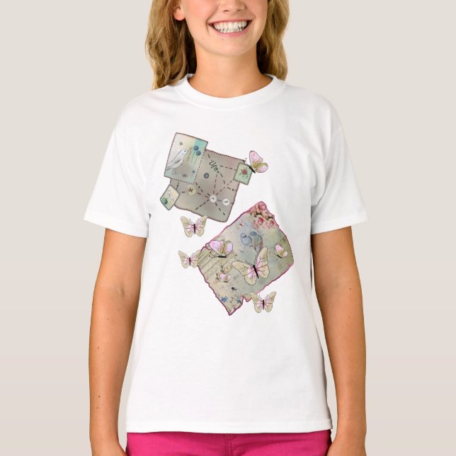 Flattering butterflies T-Shirt (Front)