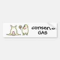 Flatulent Sheep Bumper Sticker