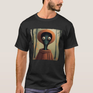 Flatwoods Monster Braxie 1952 Creepy Alien Cryptid T-Shirt