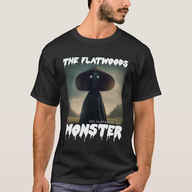 Flatwoods Monster Braxie 1952 Creepy Scary Cryptid T-Shirt (Front)